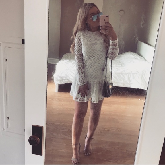 Missguided Dresses & Skirts - Misguided white lace dress